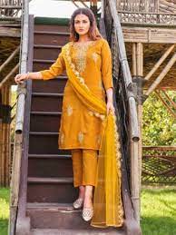 [sku01355] Kurta amarilla con dupatta