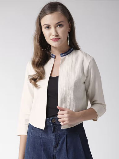 [sku01361] Chamarra negra casual para mujer